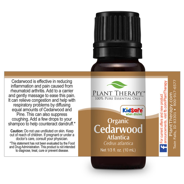 Plant Therapy Atlantica Cedarwood Essential Oil