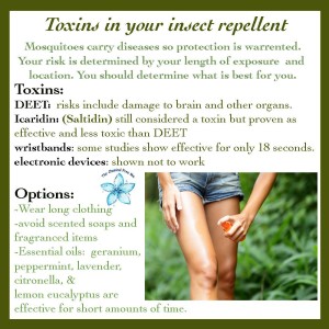 Deet Alternative: Toxins in your insect repellant 