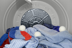Dryer Balls in Laundry