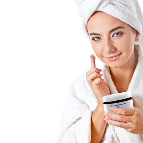 facialexfoliate Woman with Facial Exfoliating Scrub